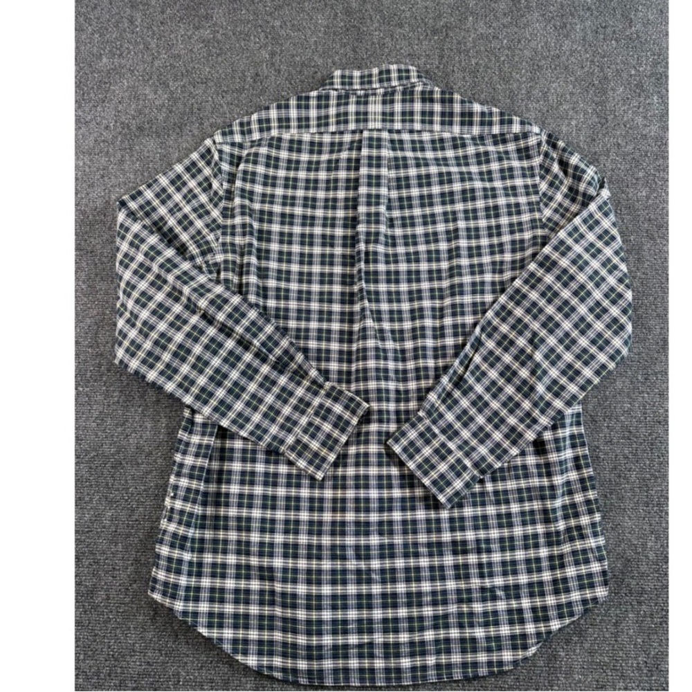 Ralph Lauren Men's Plaid Shirt - Black, White, Green